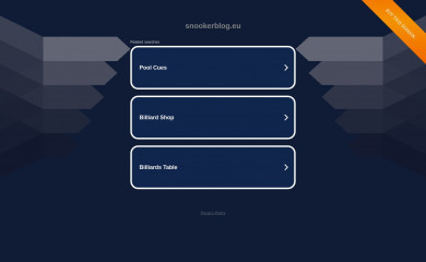 snookerblog.eu screenshot