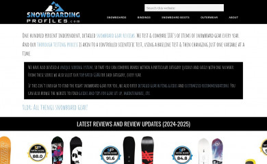 snowboardingprofiles.com screenshot