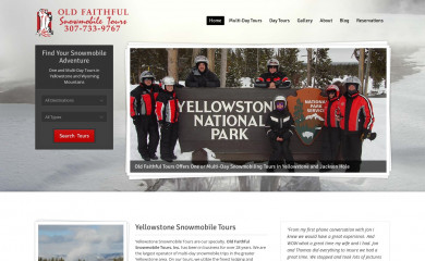 snowmobilingtours.com screenshot