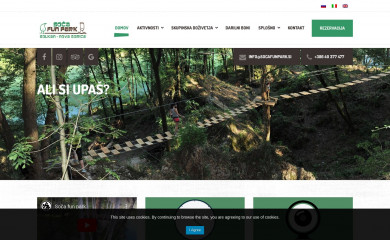 socafunpark.si screenshot