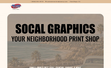socalgraphics.com screenshot