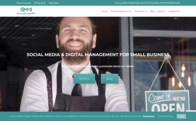 socialmediamanager.ie screenshot