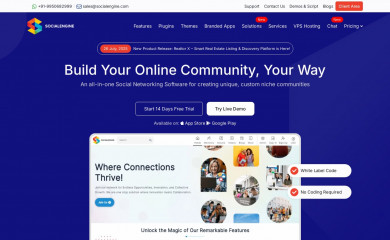 socialengine.com screenshot