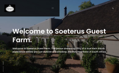 soeterusguesthouse.co.za screenshot
