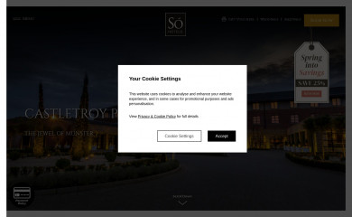 sohotels.ie screenshot