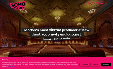 sohotheatre.com screenshot
