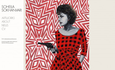 soheila-sokhanvari.com screenshot