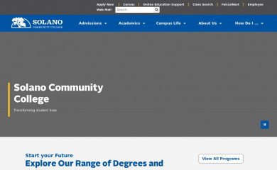 solano.edu screenshot