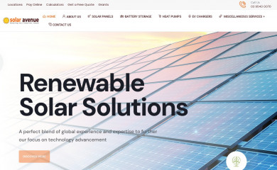 solaravenue.com.au screenshot