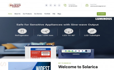 solaricasystems.com screenshot