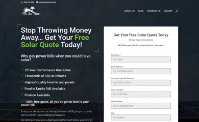 solarnrg.com.au screenshot