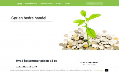 solcellepriser.dk screenshot