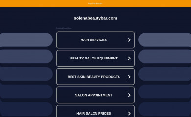 solenabeautybar.com screenshot