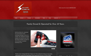 solidstatealarms.com screenshot