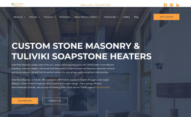 solidrockmasonry.com screenshot