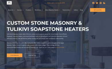 solidrockmasonry.com screenshot