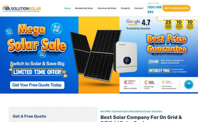 solutionsolar.com.au screenshot
