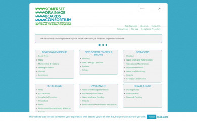 somersetdrainageboards.gov.uk screenshot