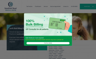 somertonroadmedicalcentre.com.au screenshot