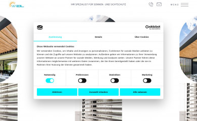 sonnenschutz-weil.de screenshot