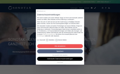 sonotax.de screenshot