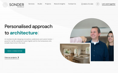 sonderarchitects.co.nz screenshot