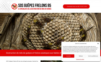 sosguepesfrelons85.fr screenshot