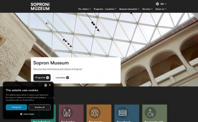 sopronimuzeum.hu screenshot