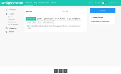 sorogretmenim.com screenshot