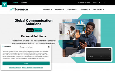 sorenson.com screenshot