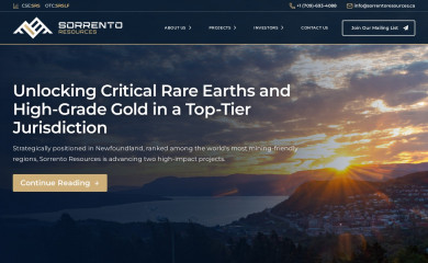 sorrentoresources.ca screenshot