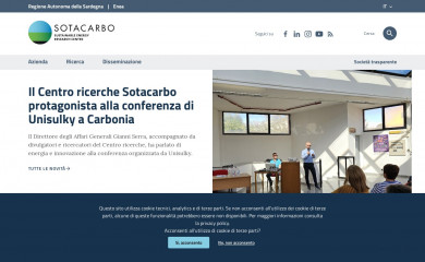 sotacarbo.it screenshot