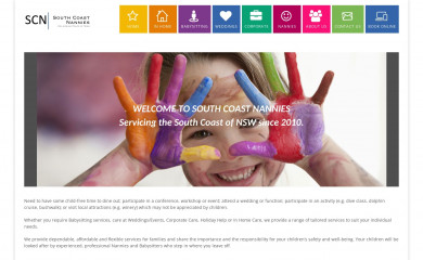 southcoastnannies.com.au screenshot