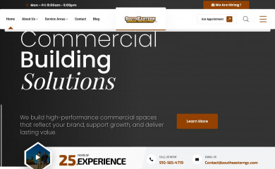 southeasternhomebuilders.com screenshot