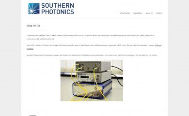 southernphotonics.com screenshot