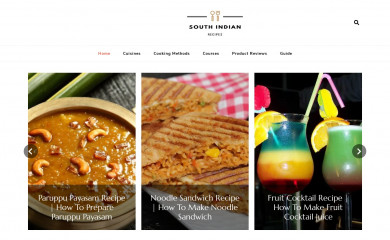 southindianrecipes.in screenshot