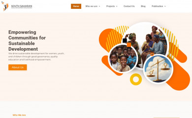 southsaharan.org screenshot