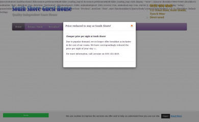 southshieldsguesthouse.co.uk screenshot