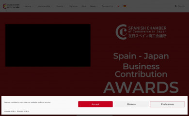 spanishchamber.or.jp screenshot