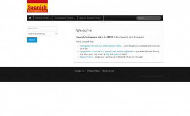 spanishconjugation.net screenshot
