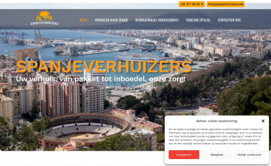 spanjeverhuizers.be screenshot