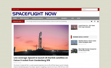 spaceflightnow.com screenshot