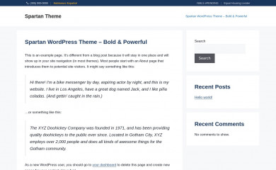 http://spartantheme.com screenshot