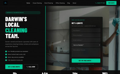 sparkcleandarwin.com.au screenshot