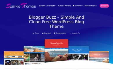 http://sparklewpthemes.com/wordpress-themes/bloggerbuzz/ screenshot