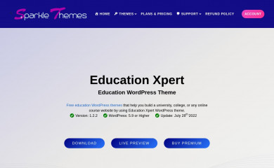 https://sparklewpthemes.com/wordpress-themes/educationxpert screenshot