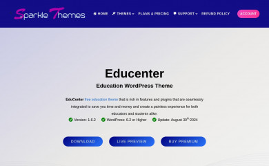 https://sparklewpthemes.com/wordpress-themes/educenter screenshot