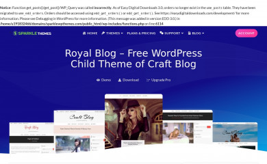 http://sparklewpthemes.com/wordpress-themes/royalblog/ screenshot