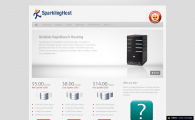 sparklinghost.com screenshot
