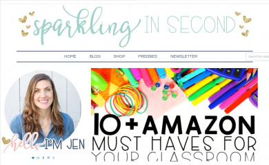sparklinginsecondgrade.com screenshot